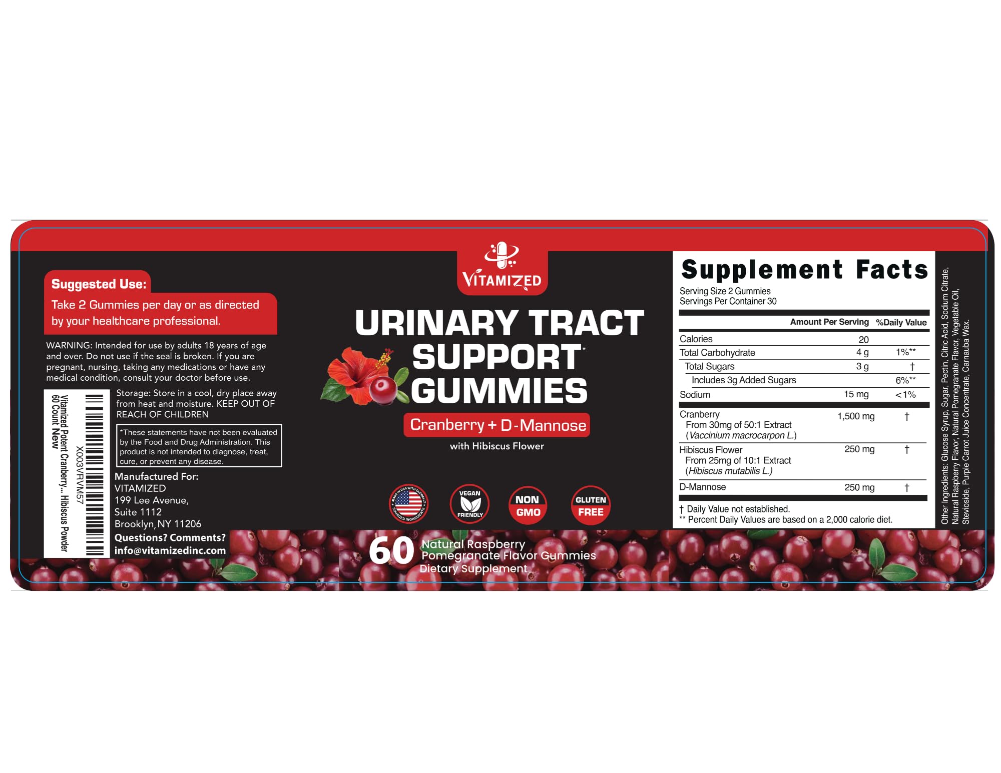 Healthy bladder wellness concept with gummies