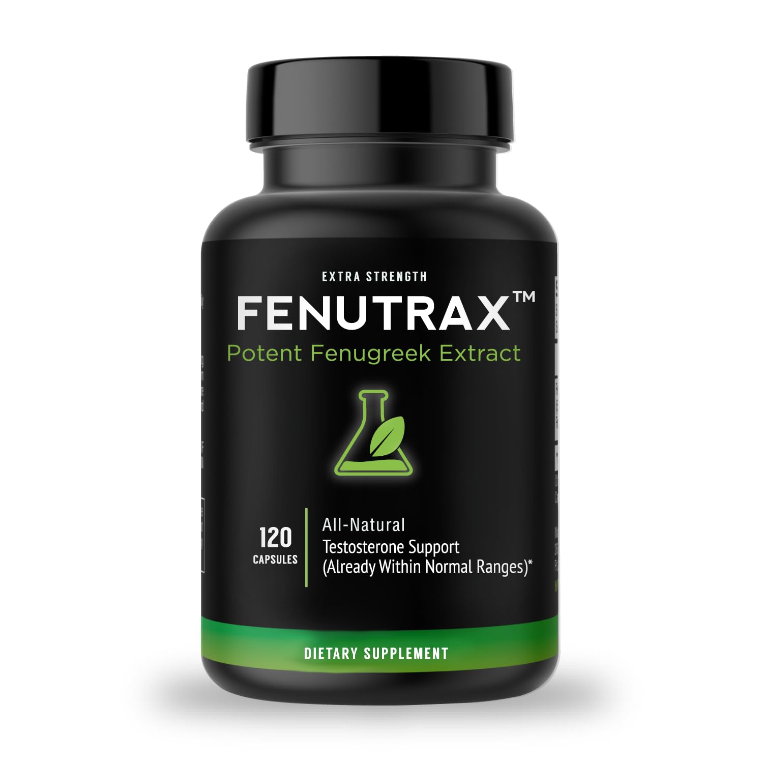 VitaMonk FenuTrax bottle shown for daily energy and wellness support.
