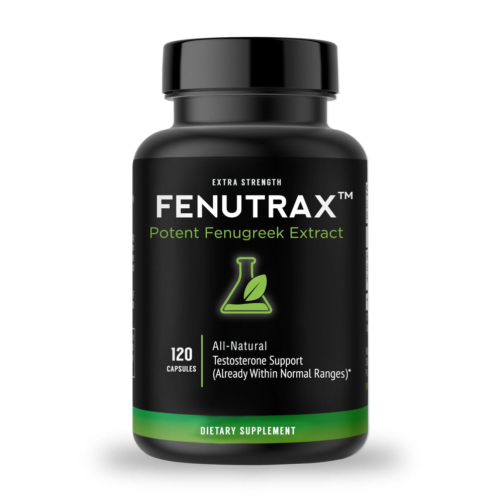 VitaMonk FenuTrax bottle shown for daily energy and wellness support.