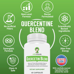 Bromelain enzyme synergy with quercetin blend for joints