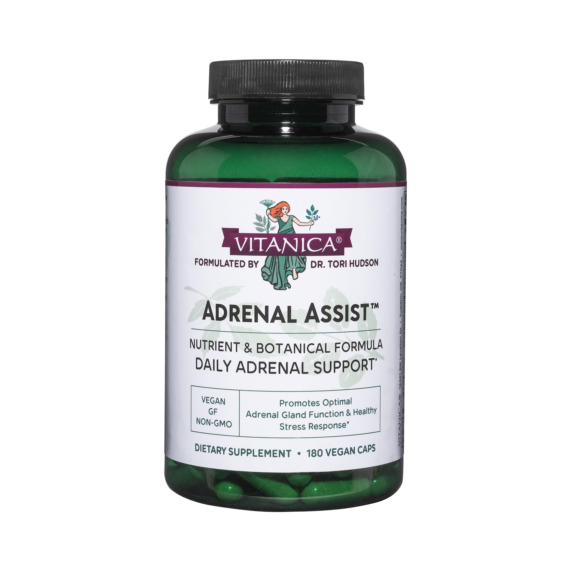 Vitanica Adrenal Assist bottle label