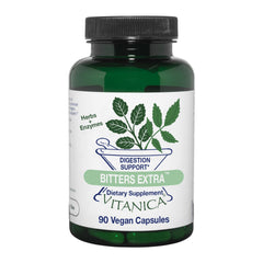 Vitanica Bitters Extra bottle with label on white background