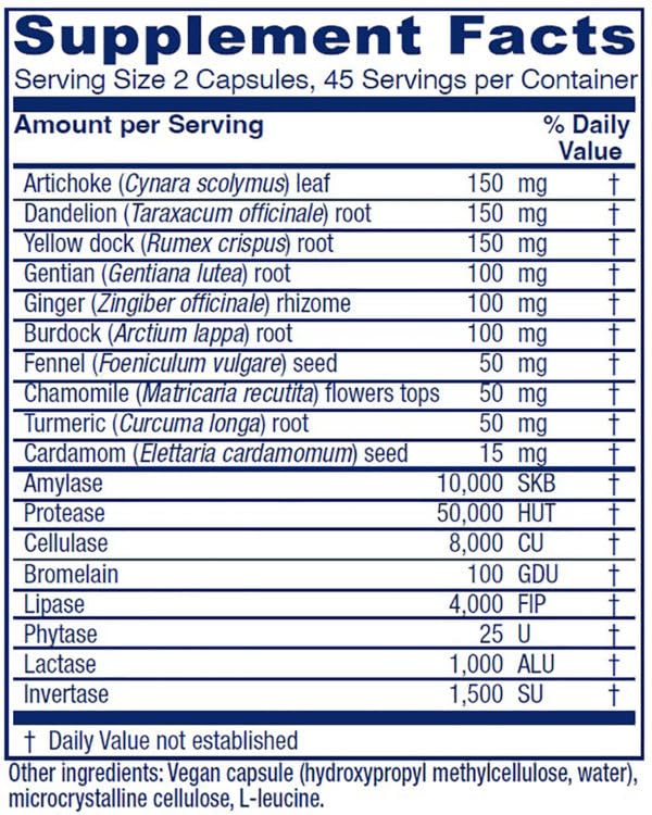 Close-up of Vitanica Bitters Extra label