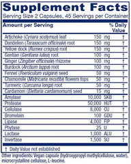 Close-up of Vitanica Bitters Extra label