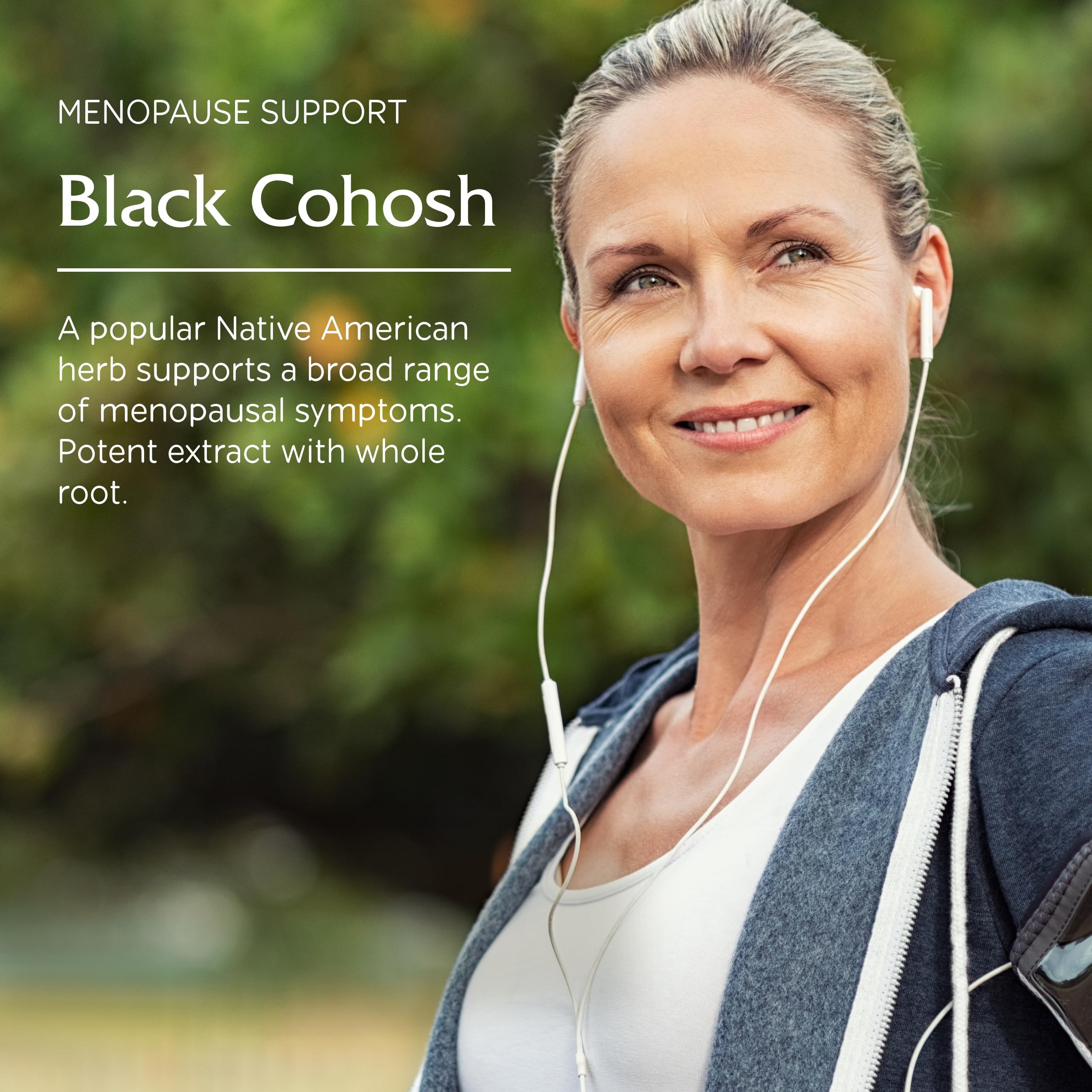 Ingredients panel for Vitanica Black Cohosh Cimicifuga Extract Plus