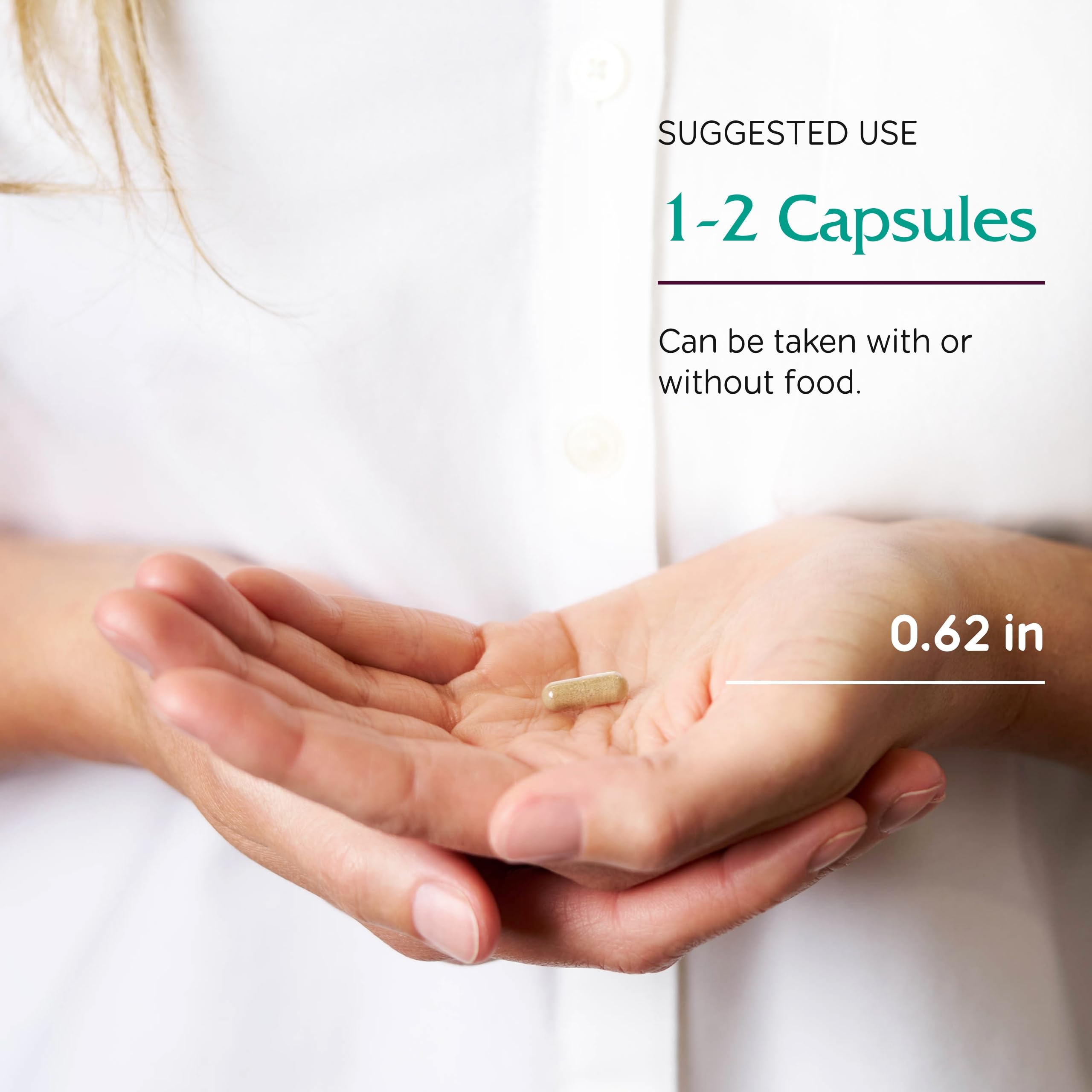 60 vegan capsules packaging with Vitanica branding