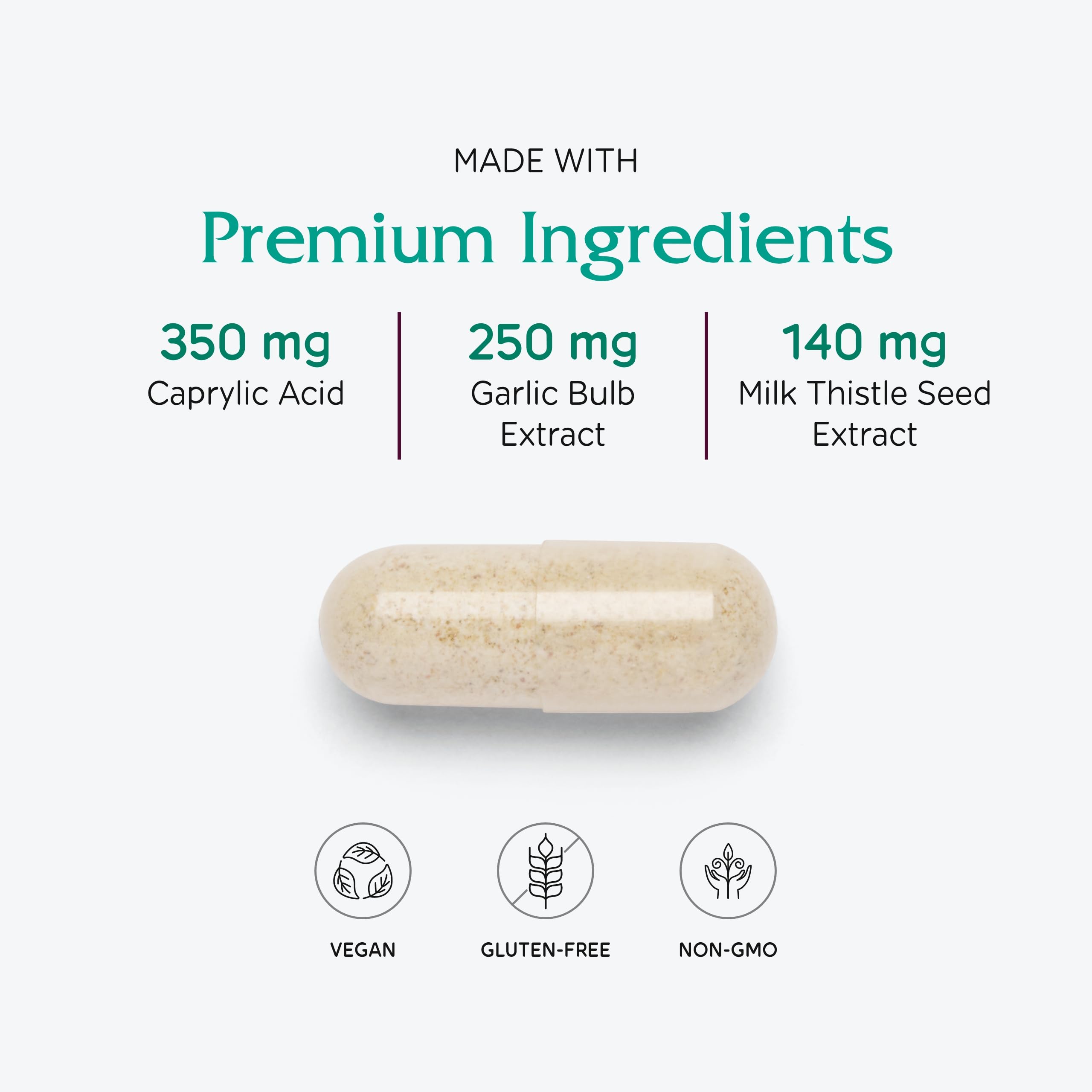 Icons showing free-from preservatives and common allergens