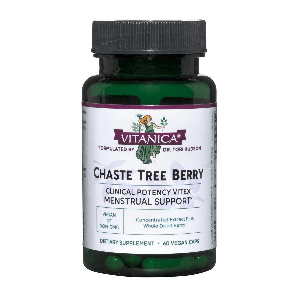 Vitanica Chaste Tree Berry Extract bottle – front view