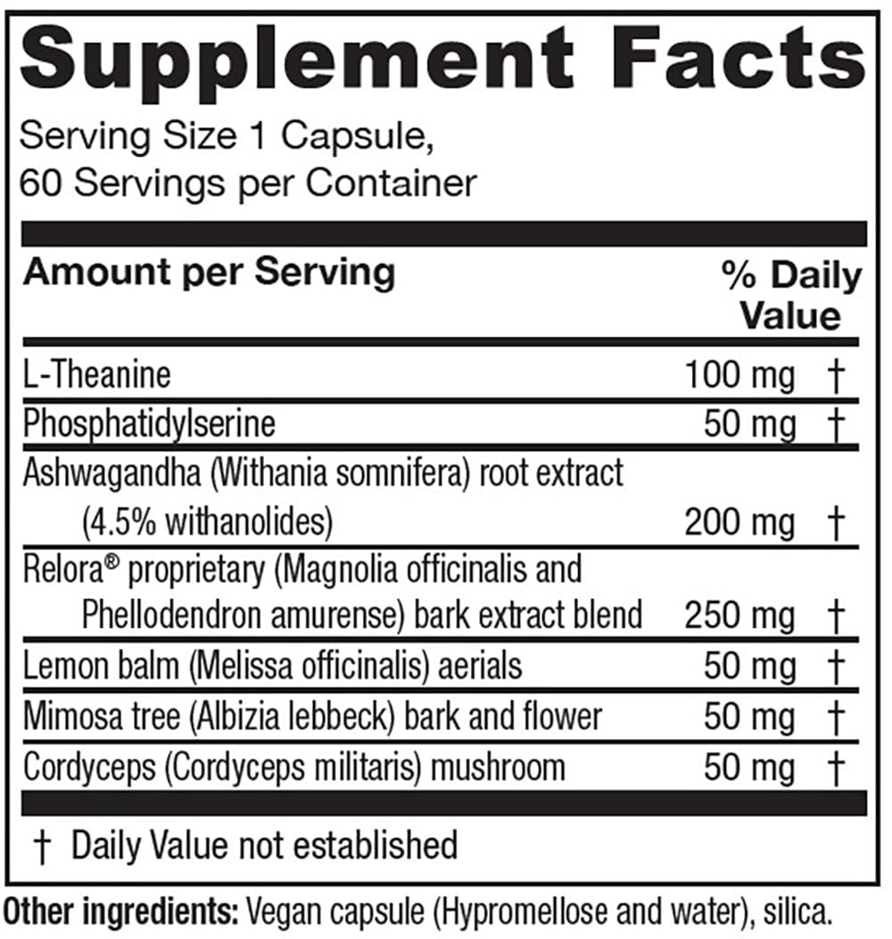 Vitanica Cortisol Relief bottle and label