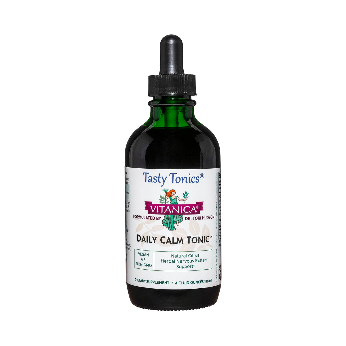 Bottle of Vitanica Daily Calm Tonic