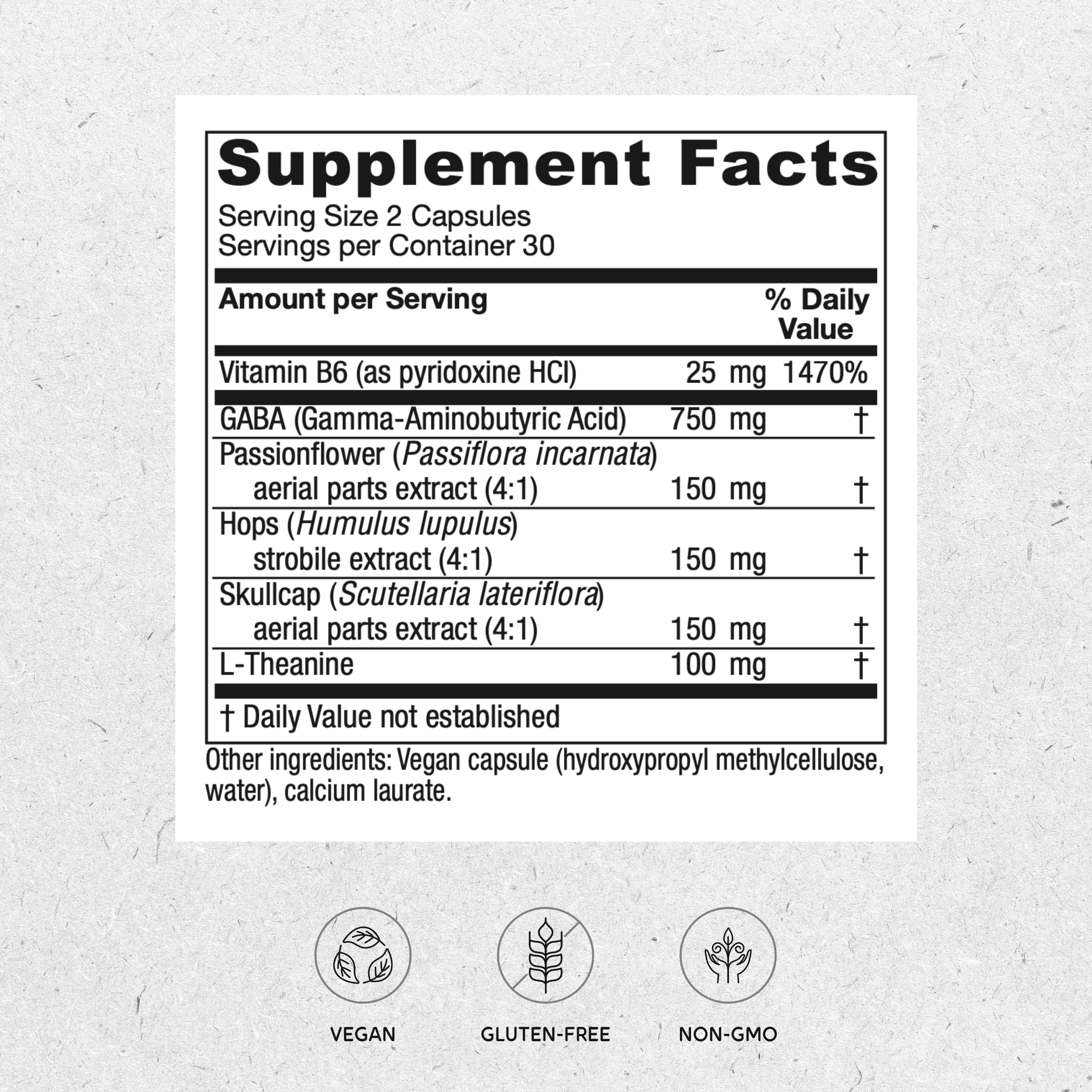 Vitanica GABA Ease bottle front view