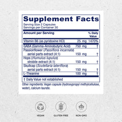 GABA Ease vegan capsules and bottle