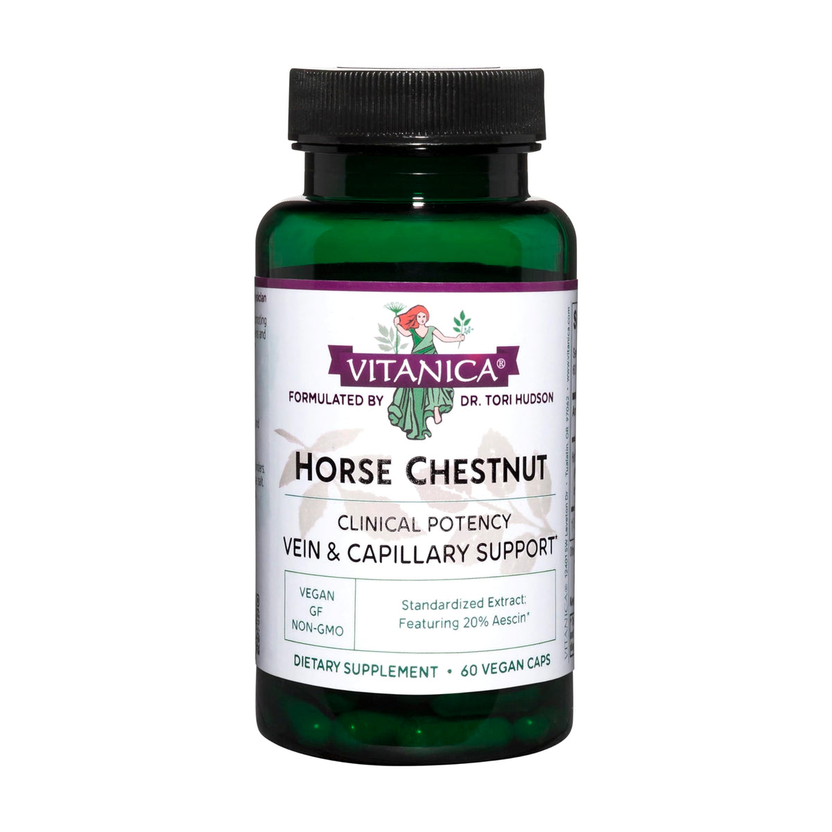 Vitanica Horse Chestnut bottle with 60 capsules