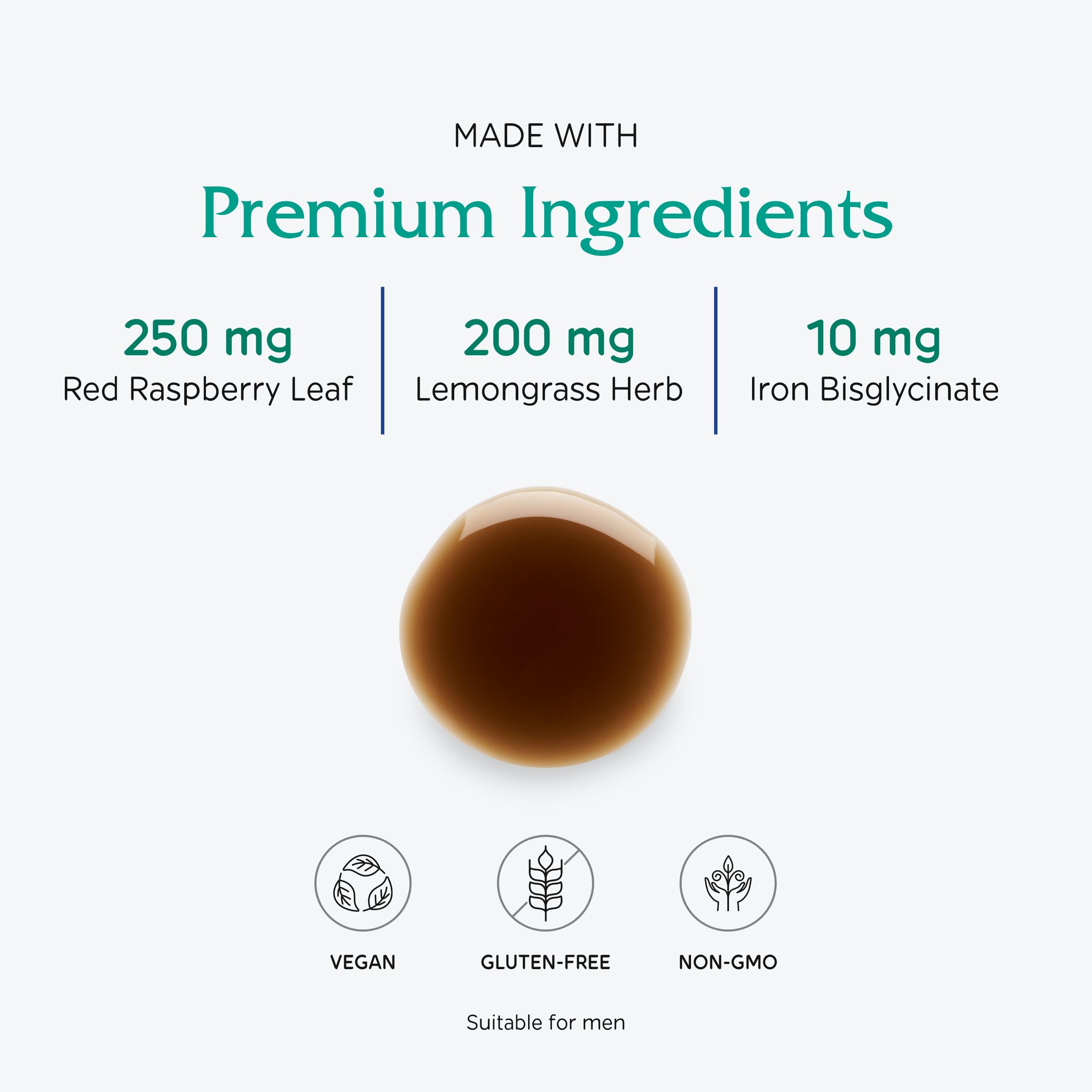  blackberry-flavored liquid iron supplement