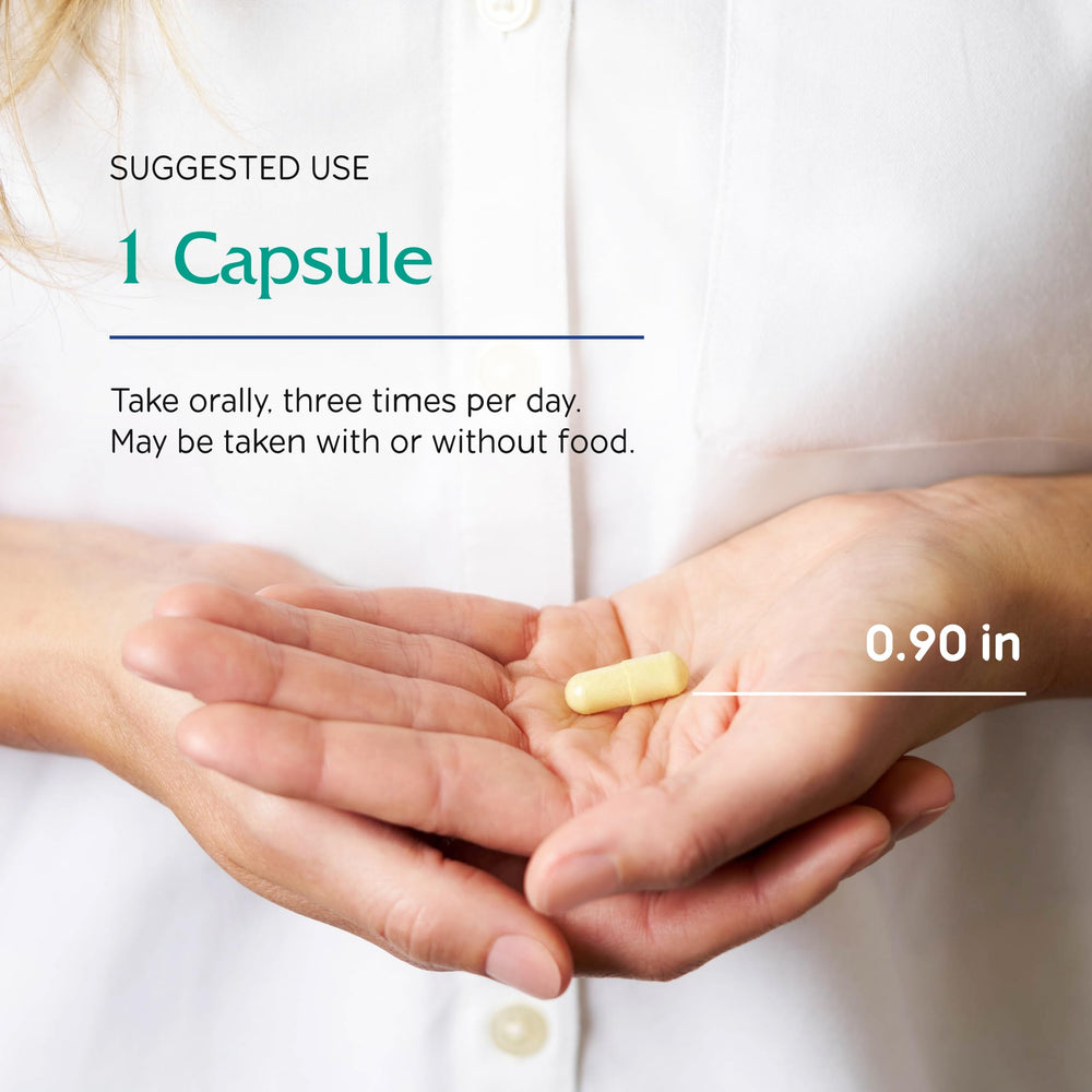 Vegan capsules by Vitanica on white background