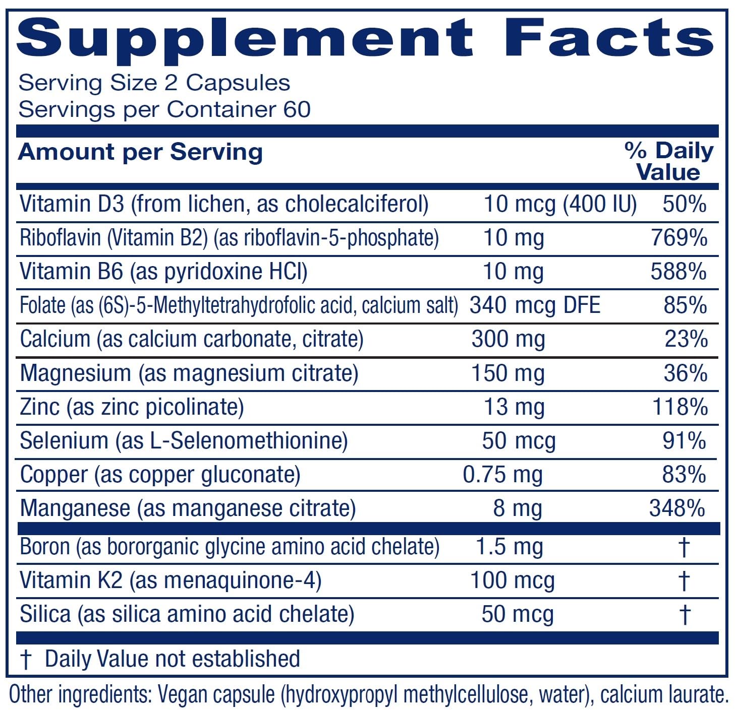 Close-up of OsteoBlend capsules in bottle