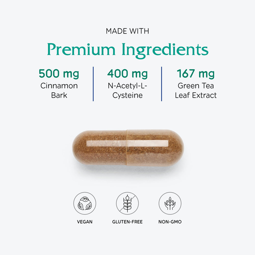 Close-up of OvaBlend label with ingredients