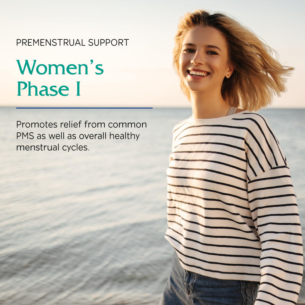 Ingredients collage for Phase I Premenstrual Support