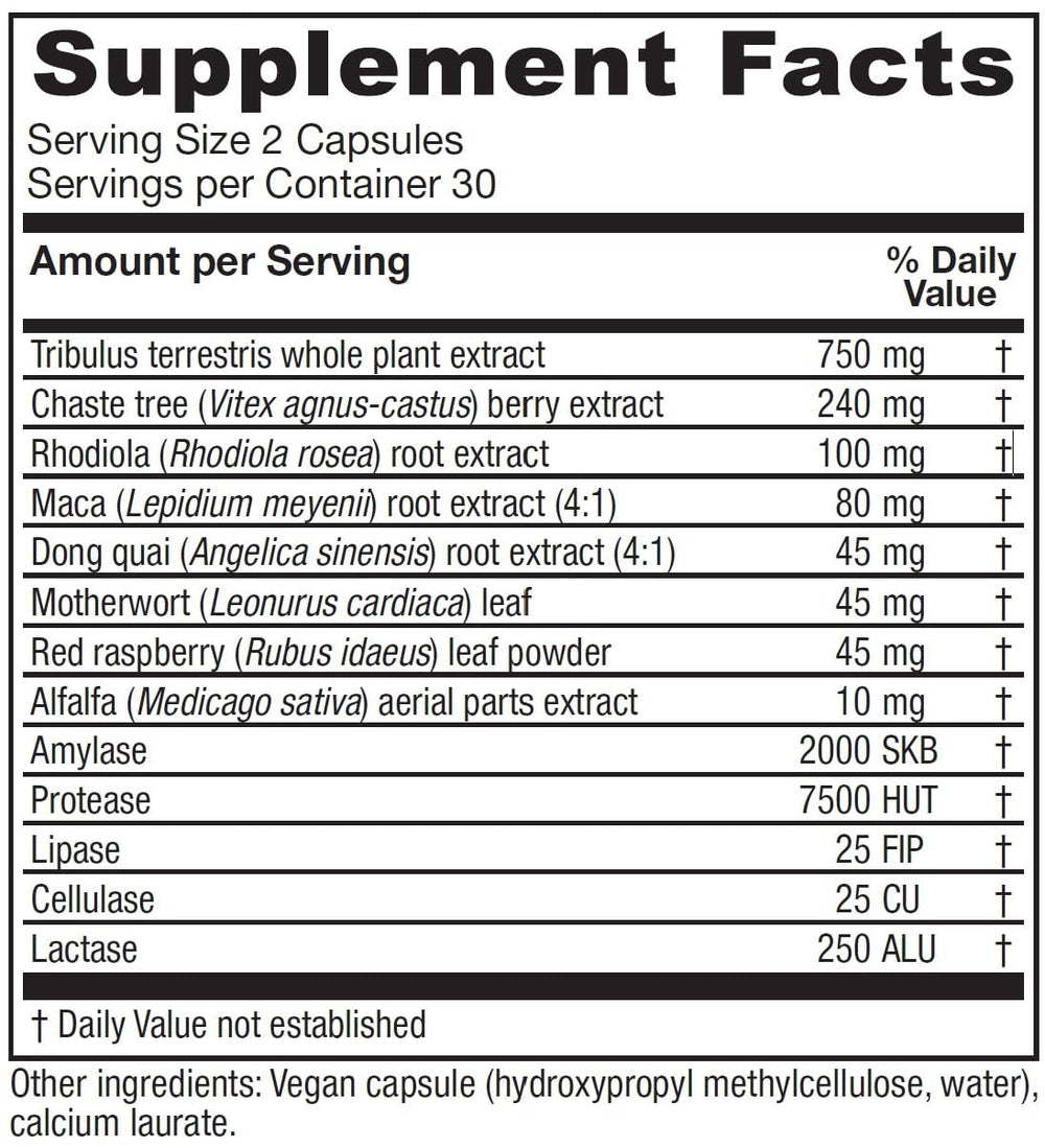 Close-up of the Vitanica Pregnancy Prep label