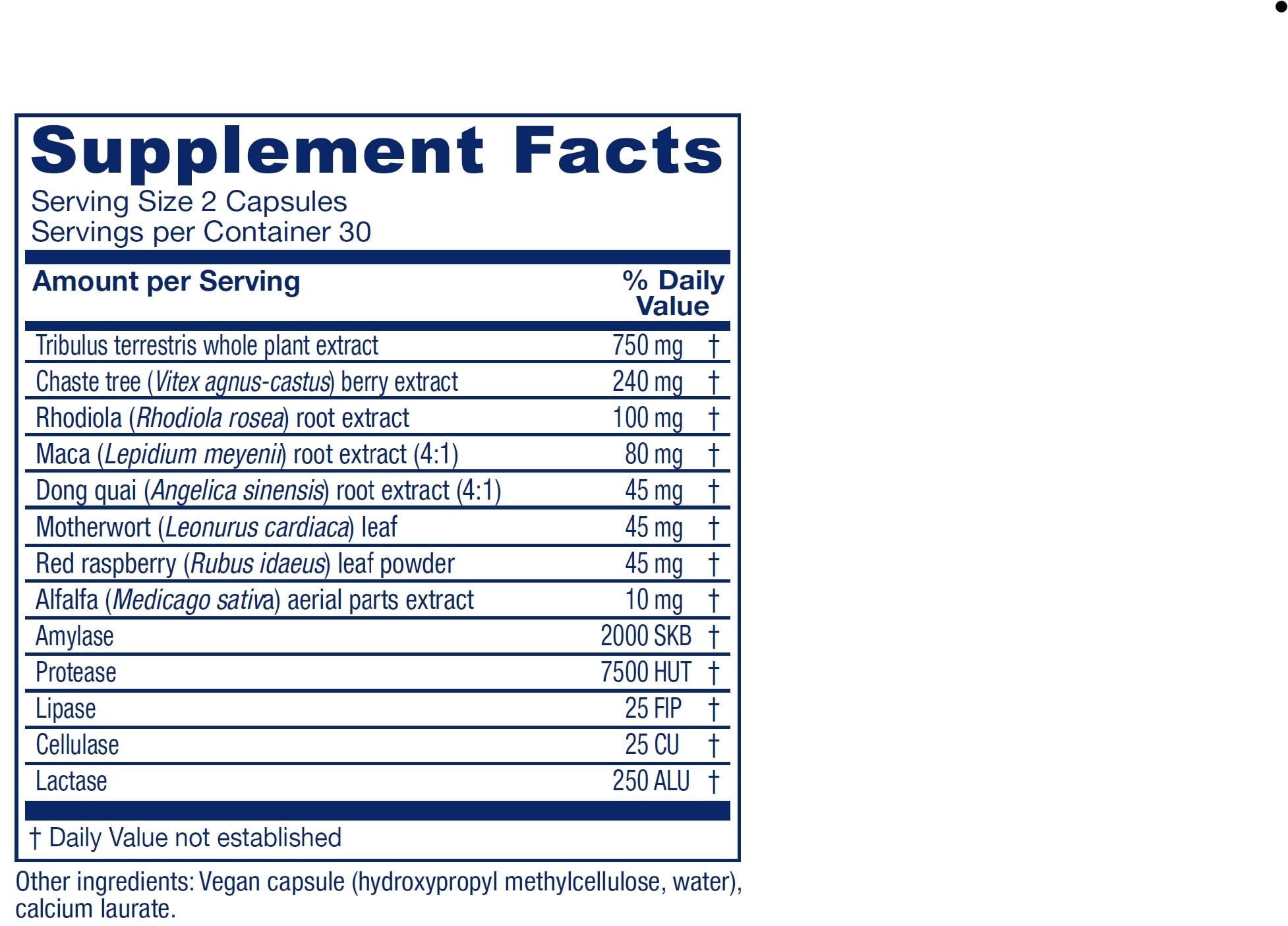 Close-up of Vitanica Pregnancy Prep product label