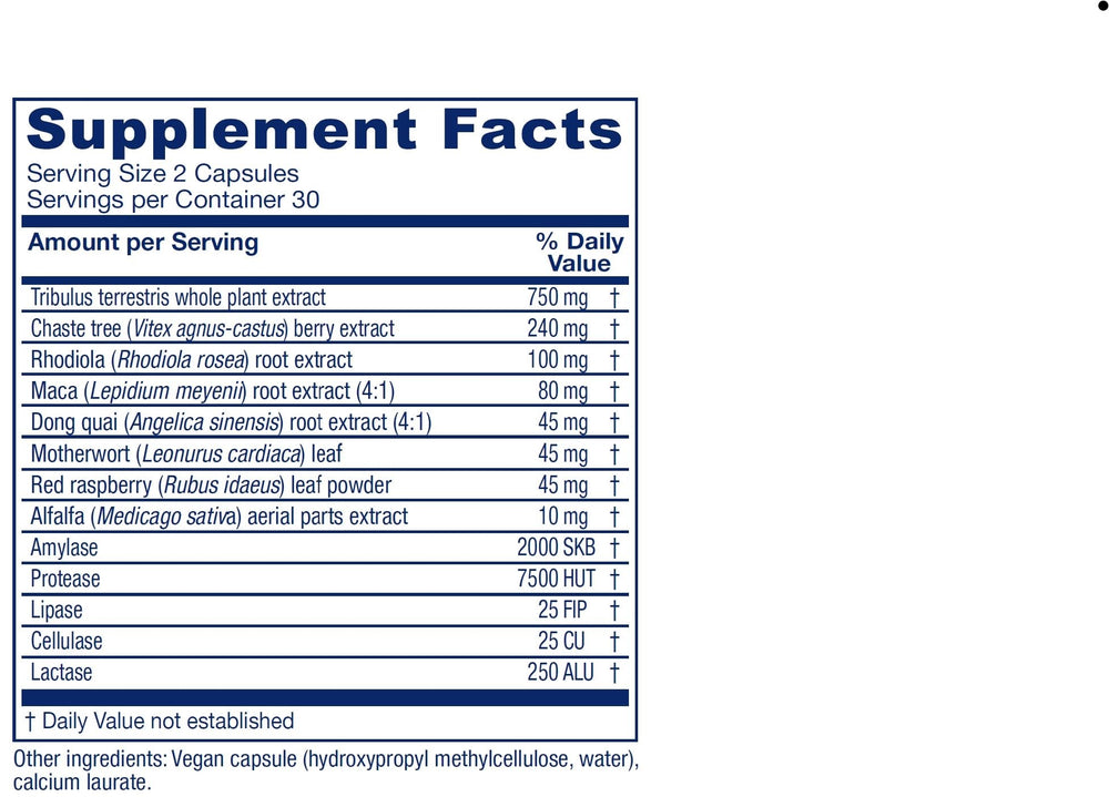 Close-up of Vitanica Pregnancy Prep product label