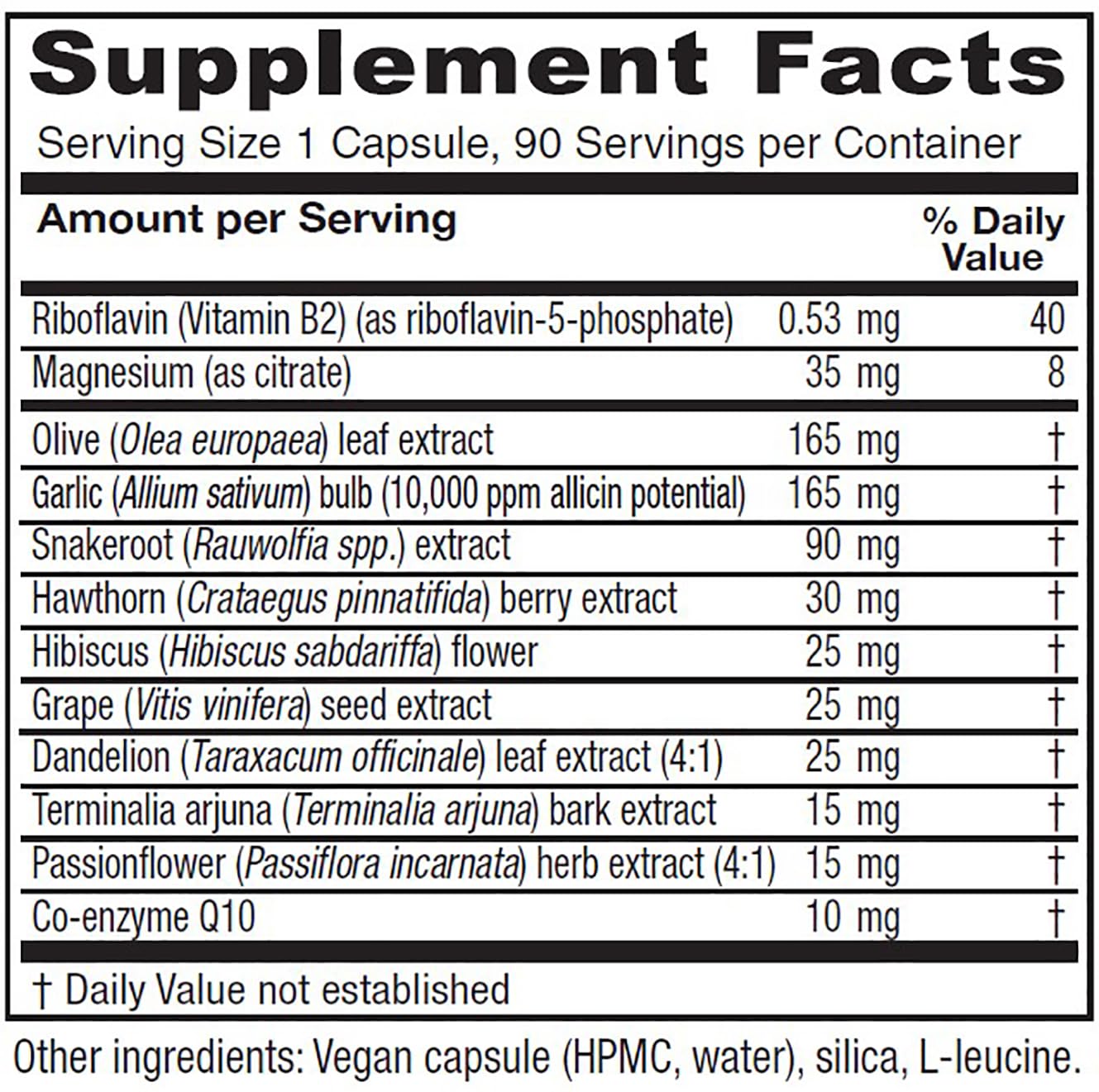 Vitanica Rauwolfia Extra bottle viewed from the side