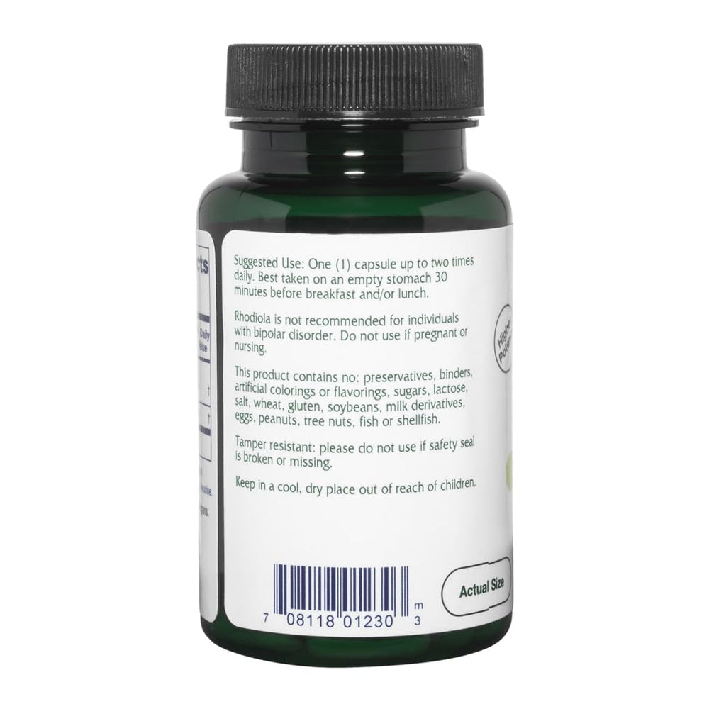 Rhodiola Rosea root extract 85mg per capsule