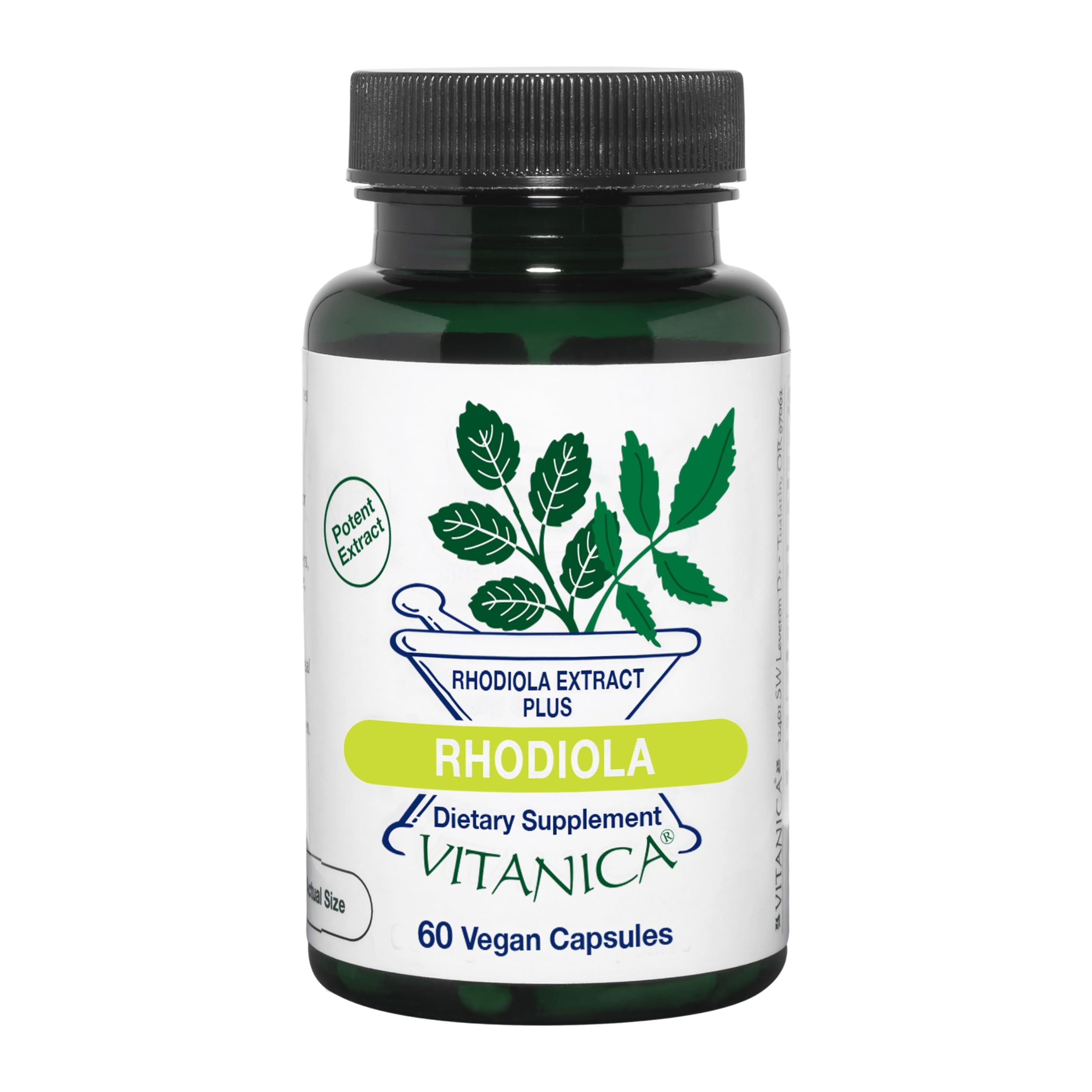 Vitanica Rhodiola Rosea root extract 200mg capsules bottle