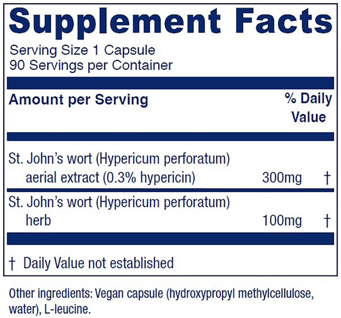 Bottle of Vitanica St John's Wort capsules