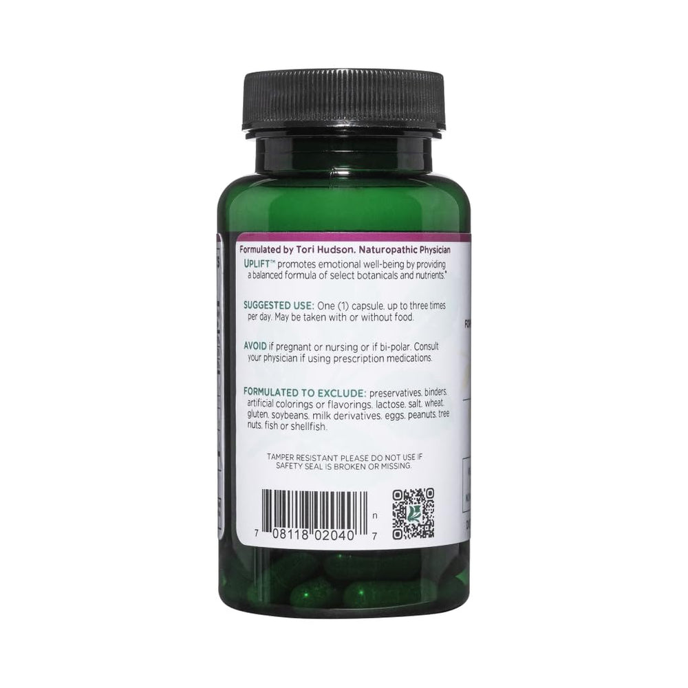 Close-up of vegan mood support capsules