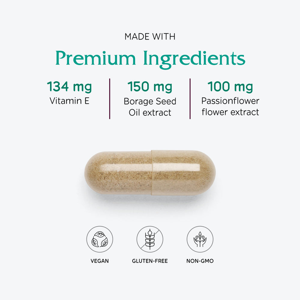 Herbal blend including chaste tree berry, dong quai and wild yam