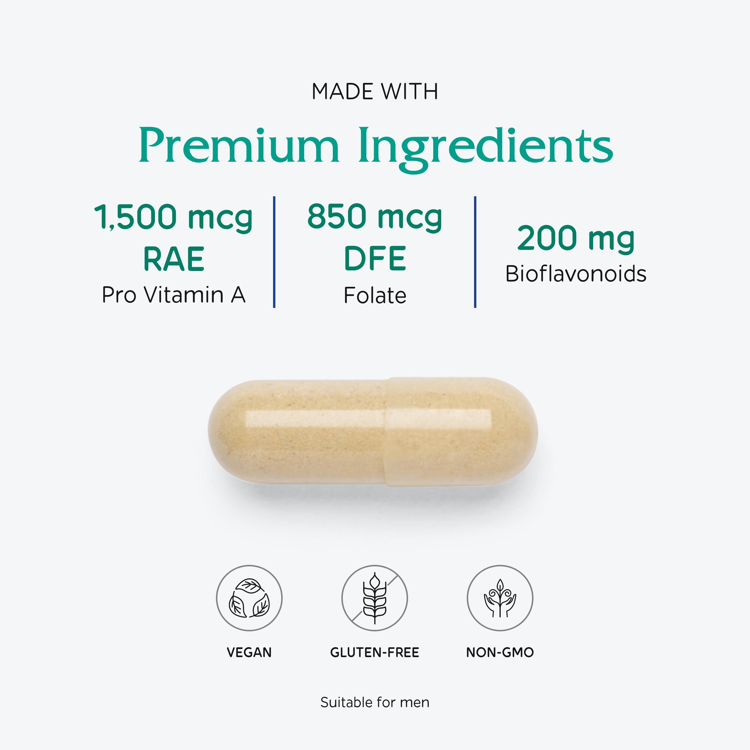 Ingredients panel for Vitanica Women's Symmetry