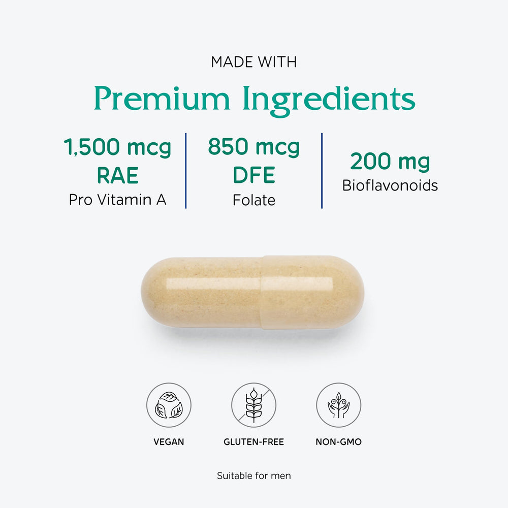 Ingredients panel for Vitanica Women's Symmetry