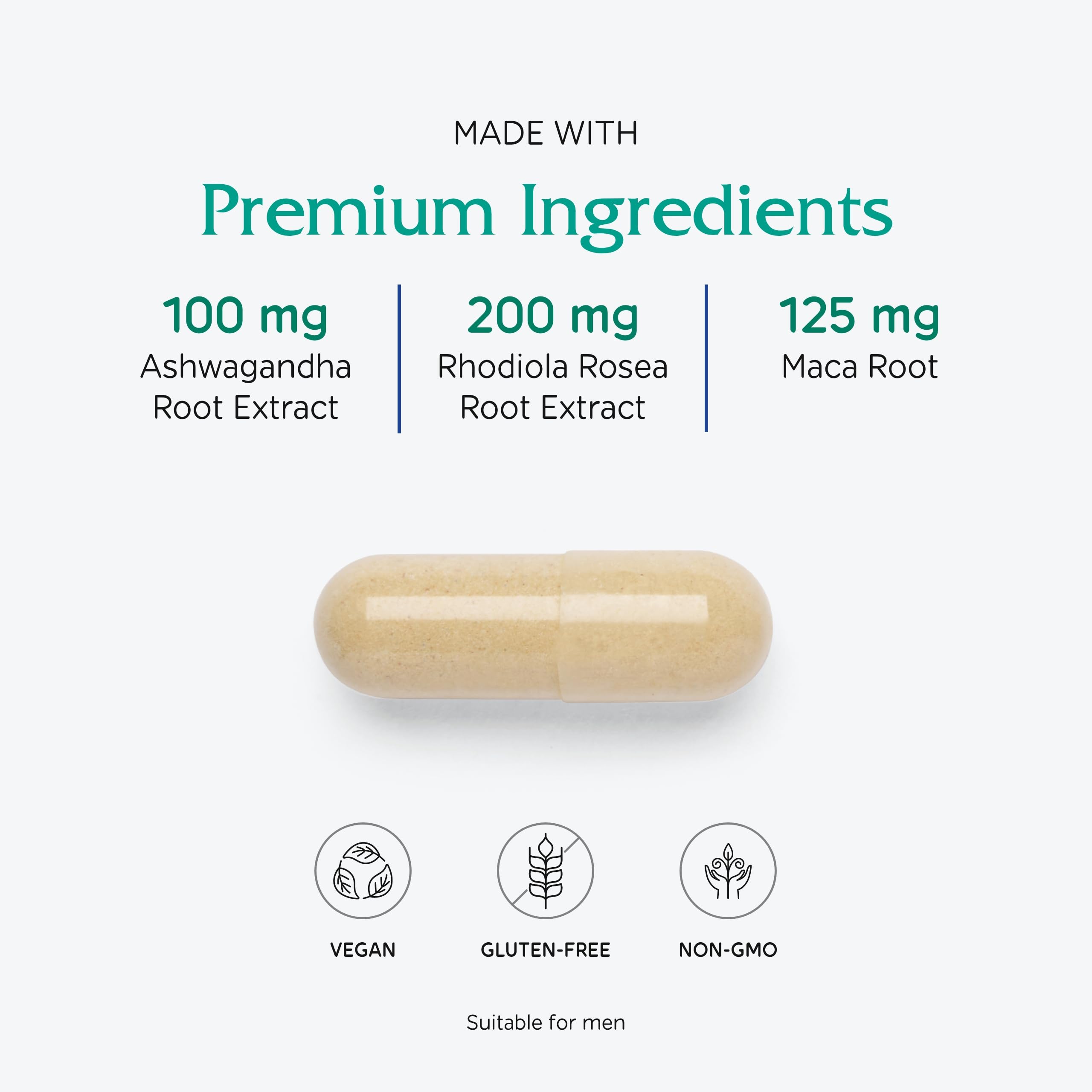 Adaptogenic herbs: Eleutherococcus, American ginseng, Rhodiola, Ashwagandha