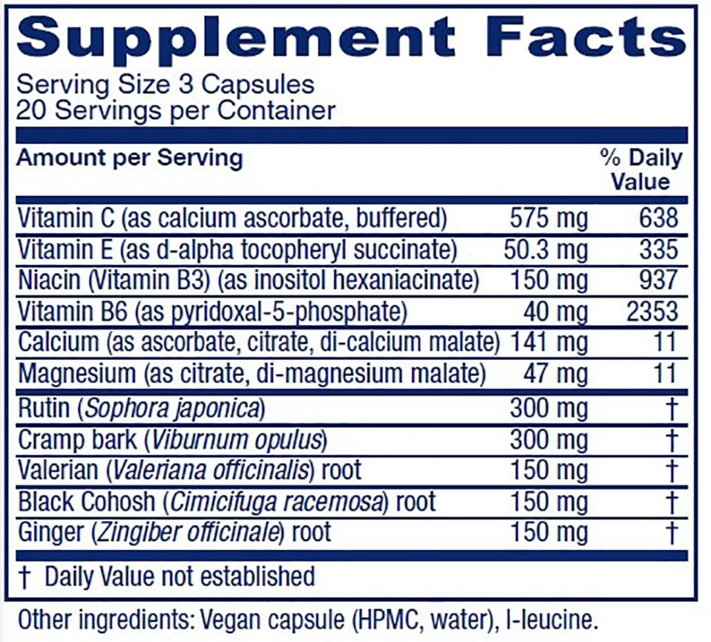 Vitanica Cramp Relax 60 capsules bottle - front view