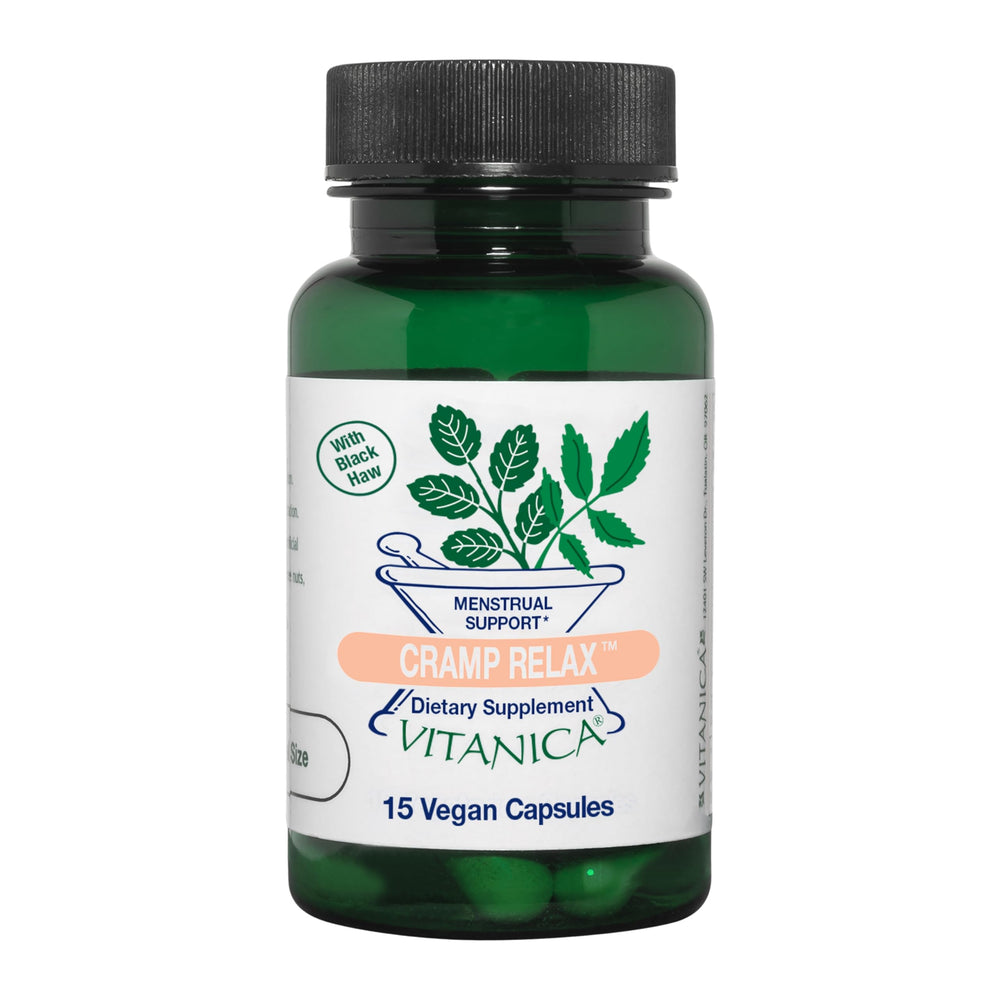 Vitanica Cramp Relax bottle front view