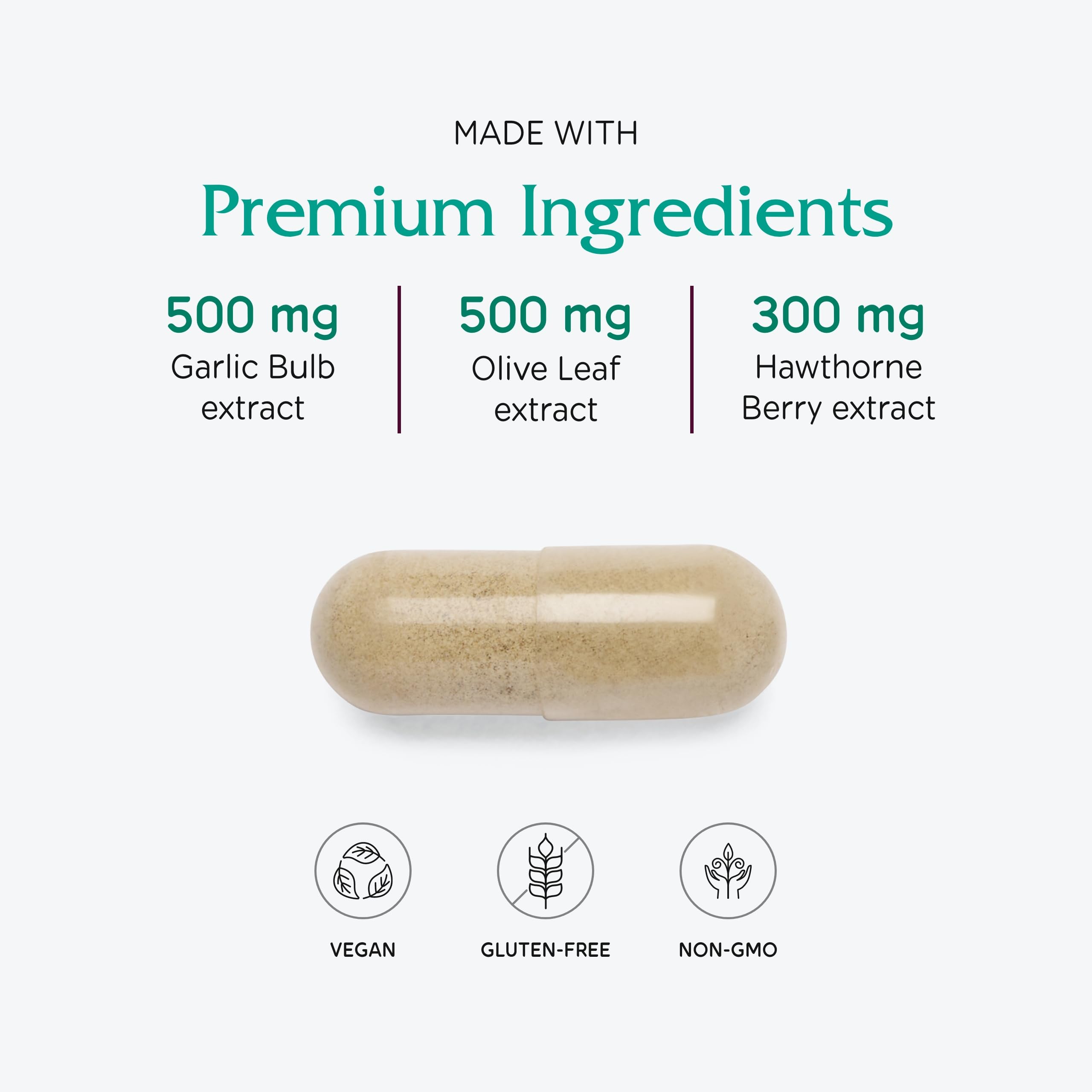 Garlic and botanical ingredients used in VasoBlend