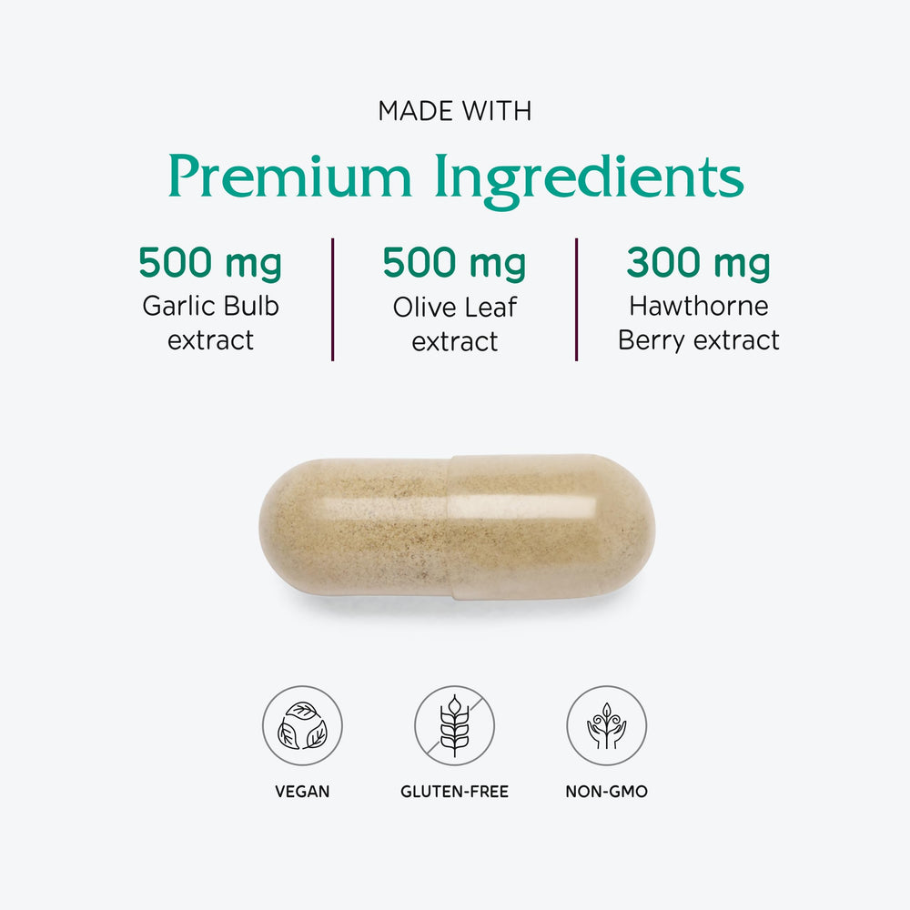 Garlic and botanical ingredients used in VasoBlend