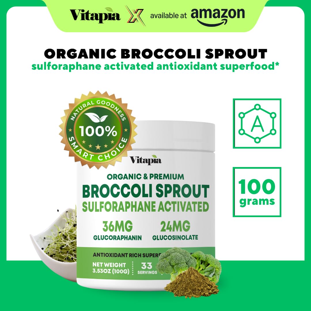 3g serving scoop of broccoli sprout powder