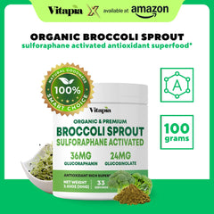 3g serving scoop of broccoli sprout powder