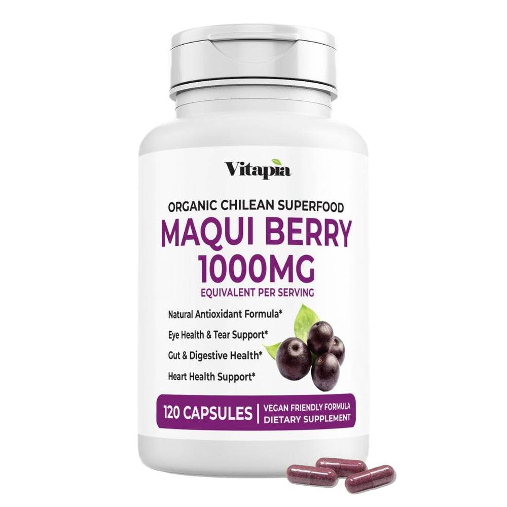 Vitapia Maqui Berry 1000mg bottle front label
