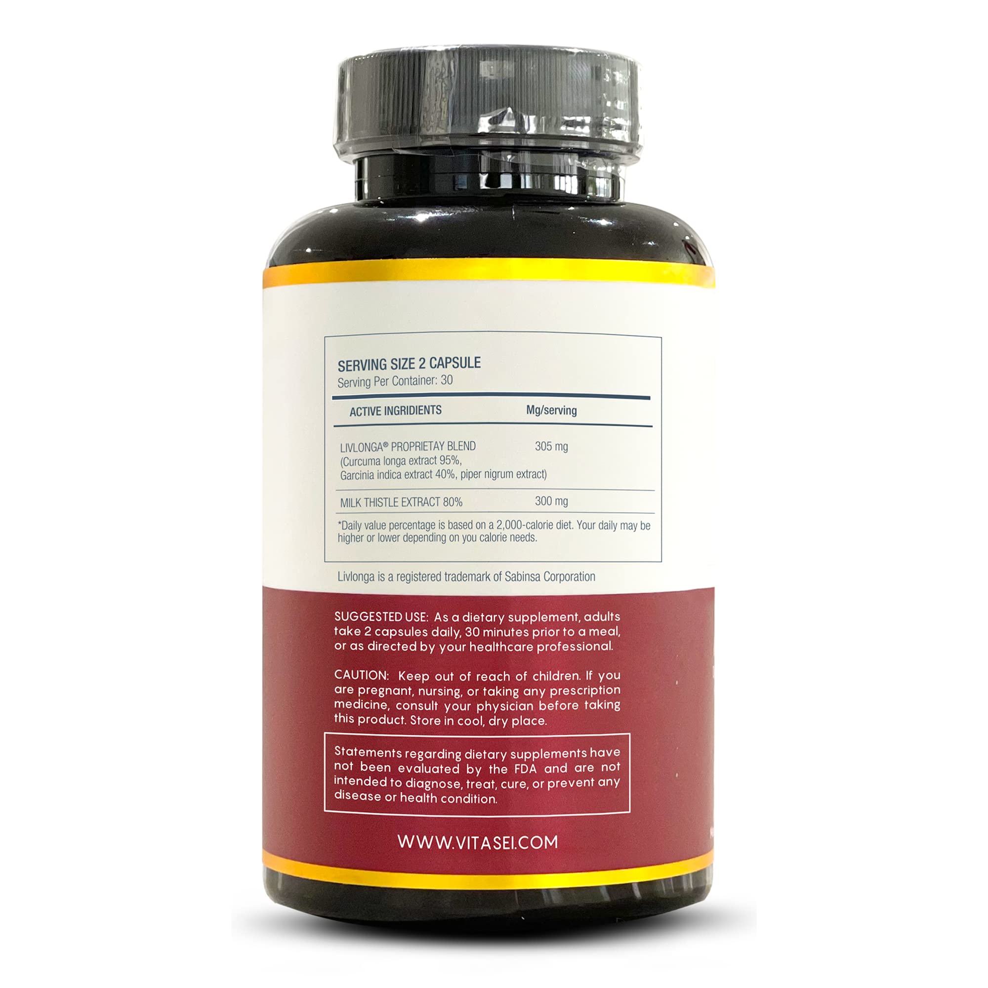 Milk Thistle 300 mg (80%) ingredient highlighting in formula