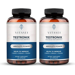 VITASEI Testronix product image showing two-pack and bottles