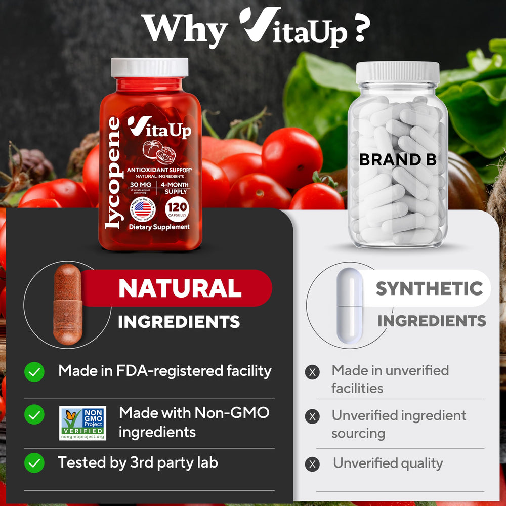 FDA-registered and GMP-certified VitaUp production facility emblem