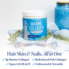 Collagen powder dissolving in coffee or water