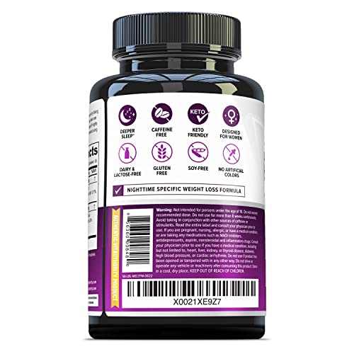 Close-up of MELT PM capsules showing 2 mg melatonin per 2 capsules