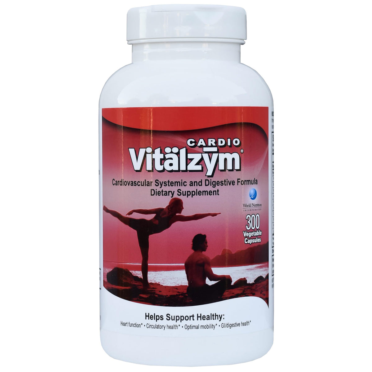 VITÄLZYM Cardio Proteolytic Systemic Enzymes bottle with Serrapeptase, Nattokinase and CoQ10