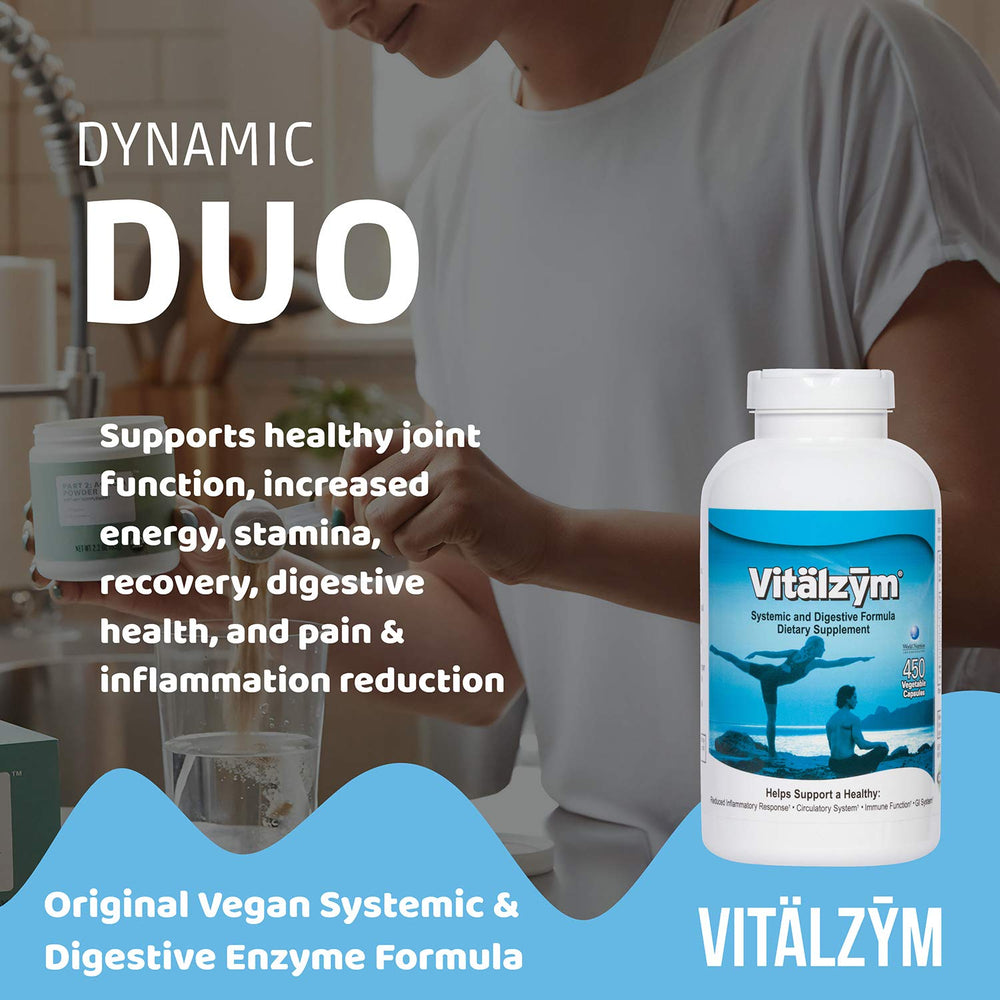 IBS gas and bloating relief with VITÄLZYM systemic-digestive enzymes