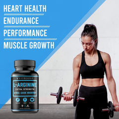 VitBoost bottle label with 1500mg L-Arginine