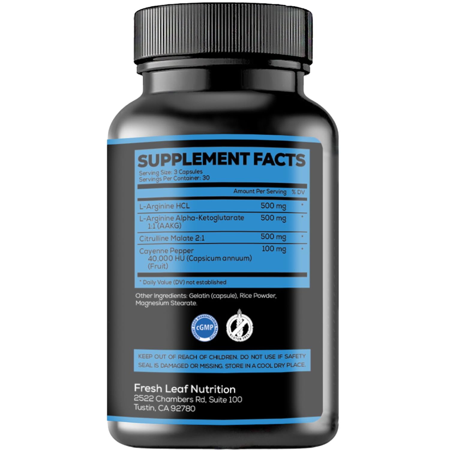 All-natural formula—no preservatives, gluten or sugars